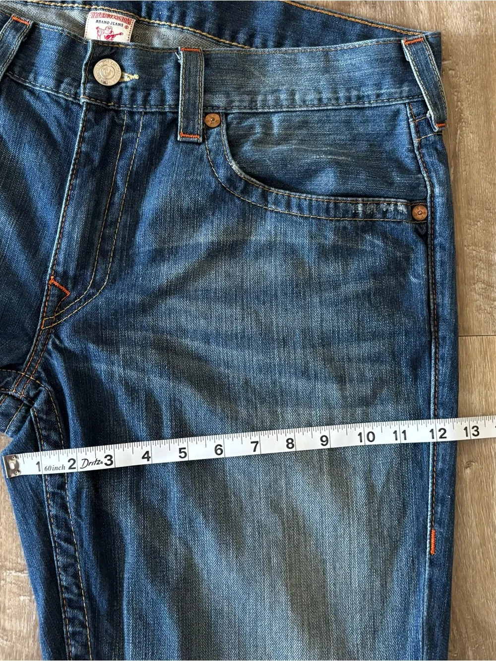True Religion Horseshoe World Tour Section Straight Jeans Men’s 38x30 Y2K